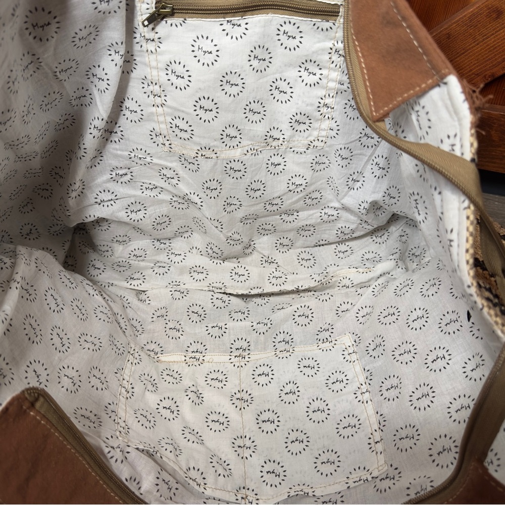 Myra Bag Kaliko Hill Weekender Tote Canvas Bag Duffel Overnight - Picture 8 of 8